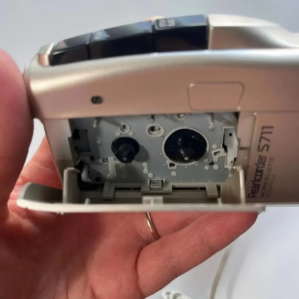 Olympus Pearlcorder S711 Microcassette Voice Recorder VCVa Tested Working - Picture 3 of 7